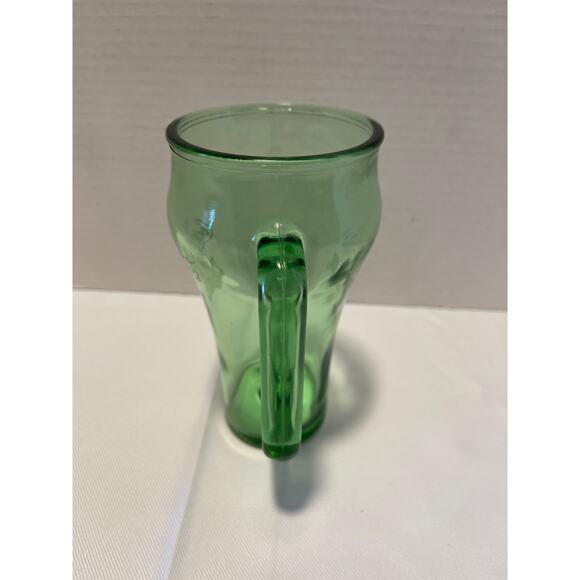 Coke Coca Cola Whataburger Dallas Cowboy Green Glass With Handle -1 - Picture 6 of 7